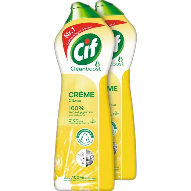 Produktbild zu Cif Creme Citrus 2 x 750 ml