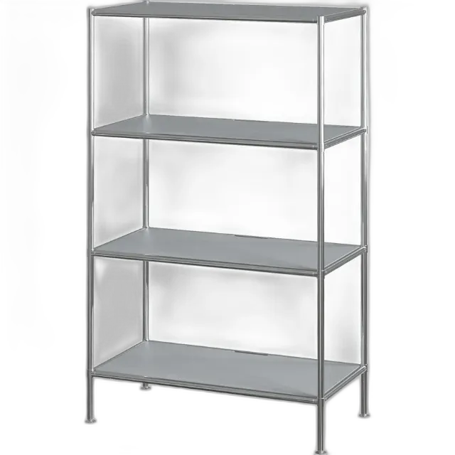 Produktbild zu Regal Kubik Metall silber 77.9 x 129.2 x 40.4 cm