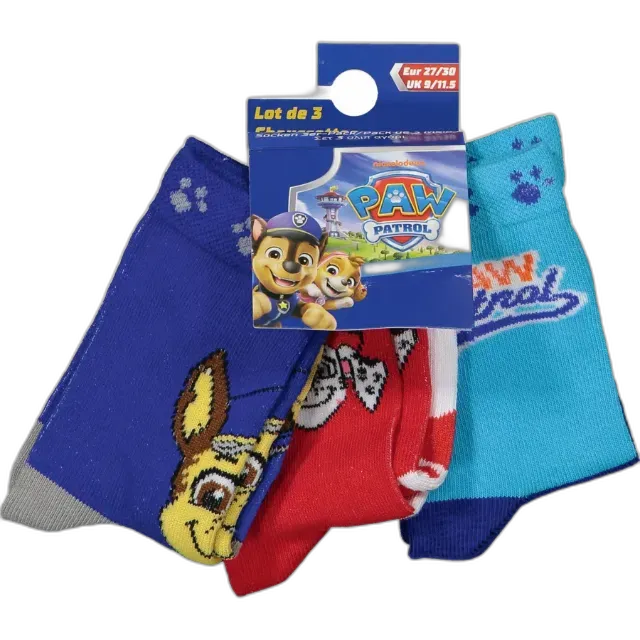 Immagine del prodotto Calzini per bambini Paw Patrol, 3 paia