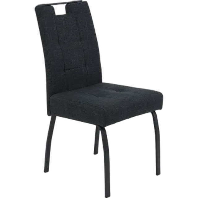 Image du produit Chaise rembourrée Linz microfibre anthracite
