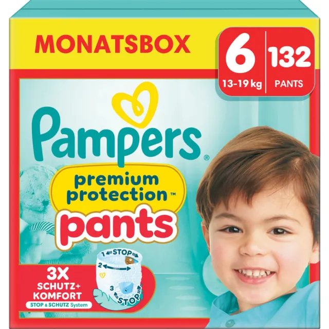 Produktbild zu Pampers Premium Protection Pants Grösse 6 Monatsbox 132 Pants