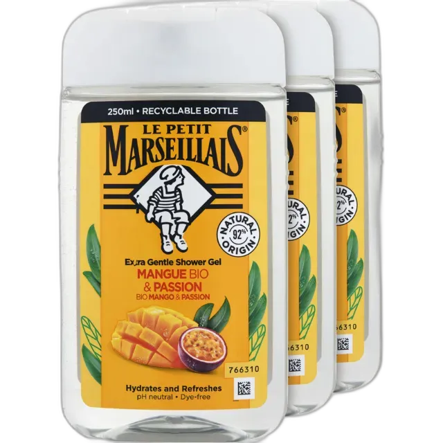 Immagine del prodotto Le petit Marseillais Doccia Mango e Frutto della Passione 3 x 250 ml