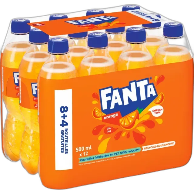 Image du produit Fanta Orange 12 x 50 cl (8+4 gratuit)