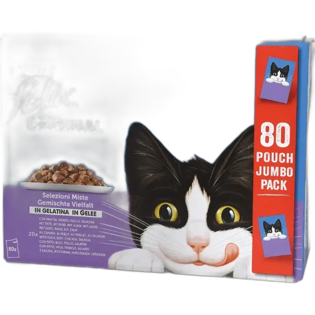 Image du produit Felix Original Assortiment varié Gelée 80 x 85 g