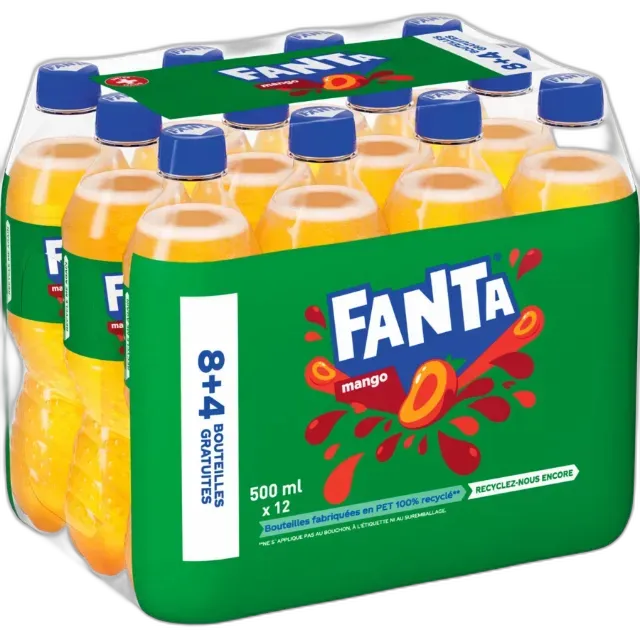 Image du produit Fanta Mango 12 x 50 cl (8 + 4)