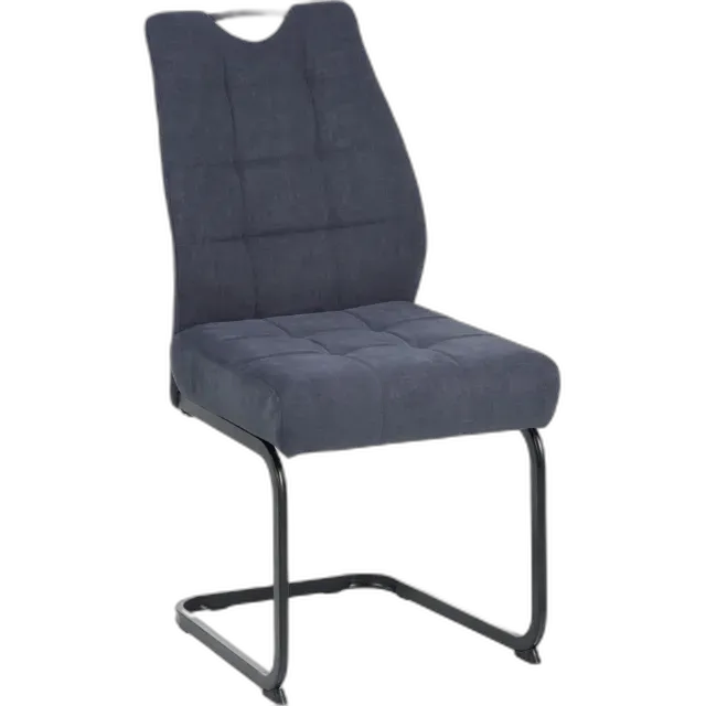 Image du produit Chaise cantilever Juli en tissu gris