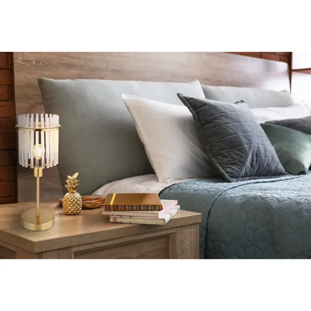 Image du produit Lampe de table Gorley, 37,5 cm or