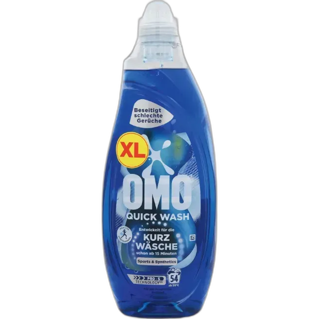 Immagine del prodotto OMO detersivo liquido Quickwash Sport, 54 cicli di lavaggio