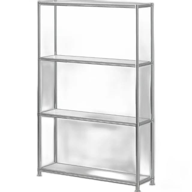 Produktbild zu Regal Kubik Metall Weiss 77.9 x 118.2 x 21.7 cm