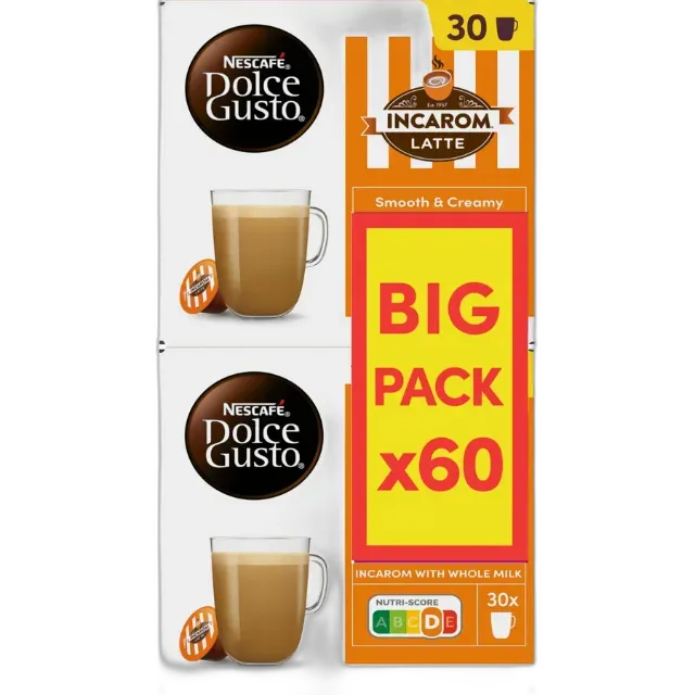 Image du produit Dolce Gusto Incarom Latte, 2 x 30 capsules
