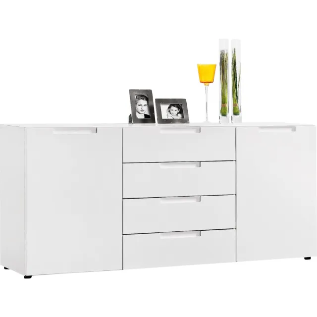 Produktbild zu Sideboard Mailand Dekor weiss 180 x 79 x 40 cm