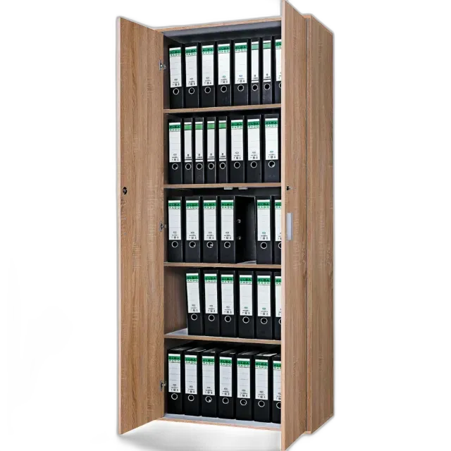 Image du produit Armoire à dossiers Kreta 4 décor Chêne Sonoma 77 x 190 x 39 cm