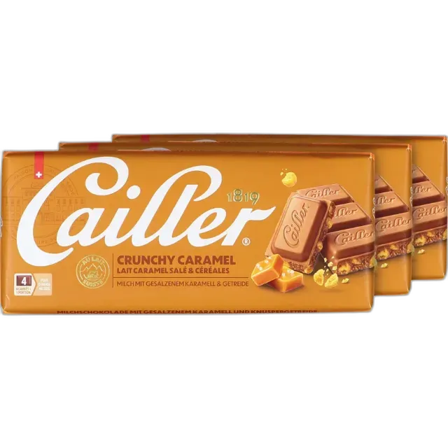 Immagine del prodotto Cailler Crunchy Caramel 3 x 100 g