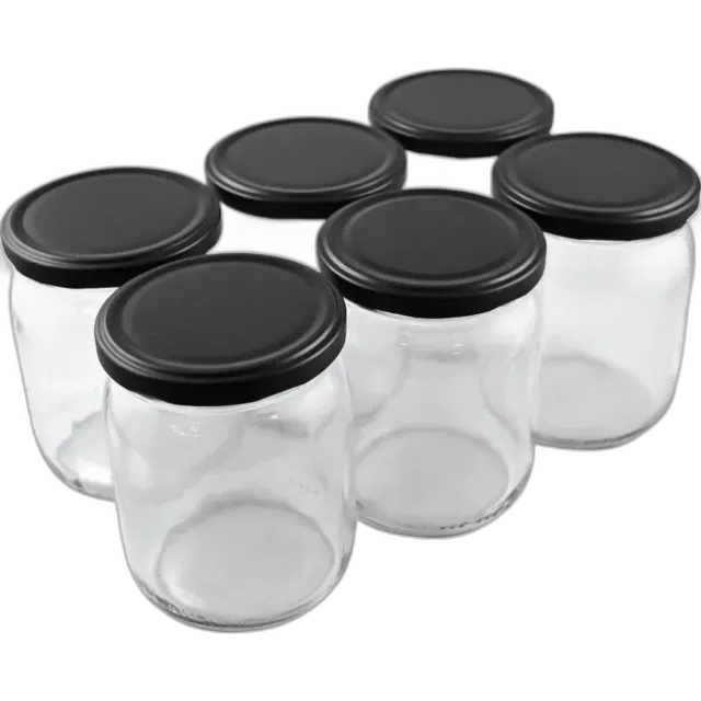 Immagine del prodotto Vasetti da 540 ml con coperchio, 6 pezzi